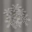 Bucherry Wooden Snowflake Table Decor 3D Snowflake Tabletop Signs and Centerpiece for Christmas Xmas Winter Wonderland Decorations Home Party(White)