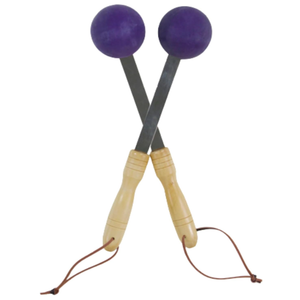 Bongers Handheld Percussion Massage Tool Deep Tissue Trigger Point Tapping Sticks for Whole Body Pain Relief & Muscle Relaxation (Purple)