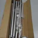 Shower Curtain Rod, 1" Diameter Heavy Duty Tension Shower Rod, Non Slip Adjustable 28-102 inch No Drill Shower Curtain Rods Spring Tension For Bathroom, Shower Stall, No Rust, Brushed Nickel