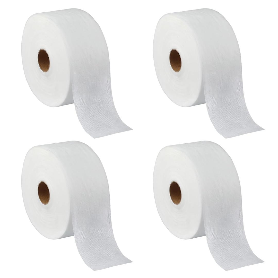 4pcs Scrap Tape for Quilting 2.5 Inches 25 Yard Fabric Scraps Water Soluble Diagonal Seam Tape for Sewing Non-Woven Tapes Scrap Booking Tapes Easy Attachment for Quilting Hemming Accessories