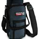 Wild Wolf Outfitters - #1 Best Water Bottle Holder for 40 oz Bottles - Carry, Protect and Insulate Your Flask with This Military Grade Carrier w/ 2 Pockets and an Adjustable Padded Shoulder Strap.