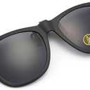 LUFF Polarization Clip-On Sunglasses Unisex-Elegant&Comfortable Clips Flip up Myopic Sunglasses for Outdoor/Driving/Fishing