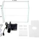 Vimvins 5 Gallon Glass Small Fish Tank with Filter Light and Lid, Betta Aquarium Starter Kits