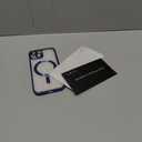 Misea Magnetic for iPhone 15 Case Compatible with MagSafe [Never Yellowing] [Military Grade Drop Protection] Full Camera Lens Protector Plating Soft Clear Phone Case for Women Girls, Deep Blue (For iPhone 15, Deep Blue)