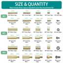Raogoodcx 360pcs M2 M3 M4 Male Female Brass Spacer Standoff Screw Nut Assortment Kit with Box