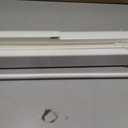 DEZ FURNISHINGS Cordless 1" Mini Blind with Flexible Slats, 36" W x 48" H, Pearl White
