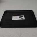 Universal Polypropylene Dish Drain Board for kitchen (Black) (Small, Black)