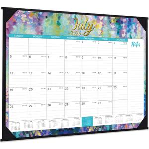 2026-2027 Desk Calendar - Large Desk Calendar 2026-2027, Jul 2026 - Dec 2027, 22" x 17", 26-27 Calendar Large 18 Months with Corner Protectors + Large Ruled Blocks, Desk Pad, To-Do List & Notes