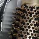 AIMIKE Round Brush for Blow Out, Medium Round Hair Brush Nano Thermal Ceramic & Ionic Tech, for Blow Drying & Styling, Curling and Shine - 2.9 inch Barrel w/Boar Bristles