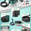 Handheld Steam Cleaner with Handle Control, 1.6L Large Water Tank, 3-Level Adjustable, Thickened Hose, Portable Steam Cleaner, High Temperature Pressurized Steamer for Home, Kitchen, Car (Dark Green)