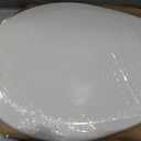 Bemis 500EC Durable Wood Toilet Seat with Easy Clean Hinges, Made in USA, Round, Biscuit