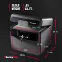 SentrySafe Black Fireproof and Waterproof Safe, File Folder and Document Box with Key Lock, 14.3 x 15.5 x 13.5 inches, HD4100
