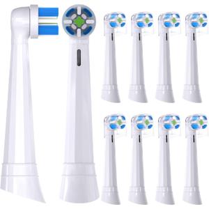 Compatible with Oral-B iO 3/4/5/6/7/8/9/10 Series Ultimate Clean Electric Toothbrush Replacement Brush Heads,for Oral-B iO Electric Toothbrush,10 Pack (White)