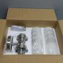 Emak Modern Brushed Nickel Bathroom Light Fixtures, 2-Light Vanity Lights for Mirror, 22 Inch Indoor Wall Sconces with Milk Glass Shade for Bathroom, Bedroom, Hallway, VL085-BN-ML-2