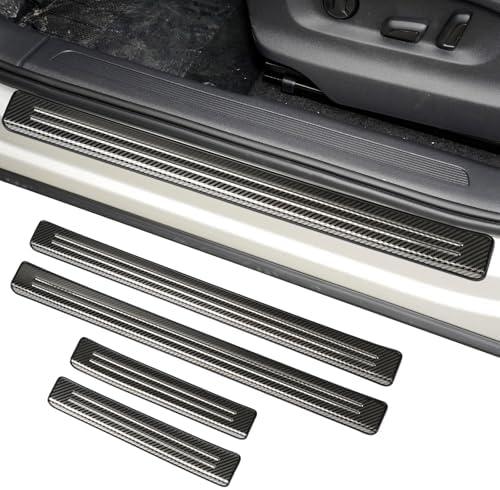BILOPER Stainless Steel Door Sill Protector for Volkswagen Tiguan 2018-2024 2025 Accessories Interior VW Tiguan Door Entry Guard Cover Trim