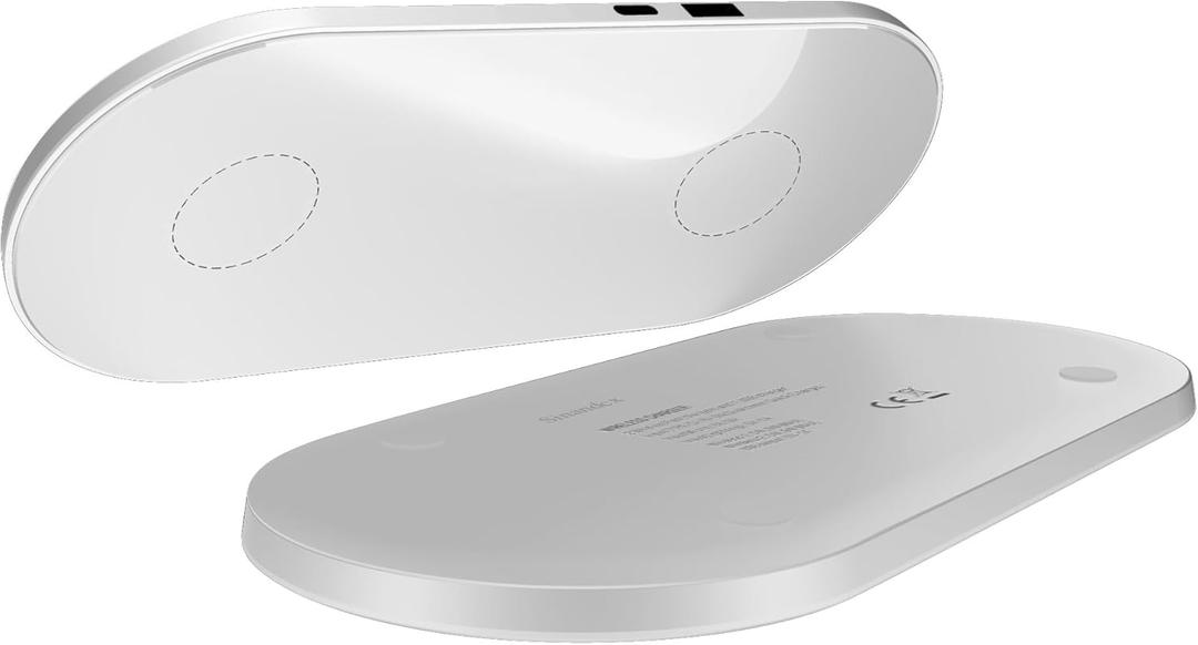 Wireless Charging, 2-in-1 Wireless Charging Station, Qi1-Agreement 7.5W Wireless Charger for IP 16/15/14/13/12, Headphone Storage Box (, QI1)