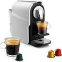 beanglass Espresso Pod Machine for Home, Compact Capsule Coffee Maker for NS Original Pods, 20 Bar High Pressure Pump, 22oz Removable Water Tank, Adjustable Cup Tray (White)