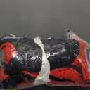 Anluoer King Size Comforter Set 7 Pieces, Reversible Bed in a Bag King Size, Lightweight Bedding Set with 1 Comforter(102*90") , 2 Pillow Shams, 2 Pillowcases, 1 Flat Sheet , 1 Fitted Sheet, Red & Black