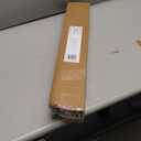 Ivilon Window Treatment Curtain Rod - Square Finials, 1 1/8 in Rod, 72 to 144 Inch, Antique Black