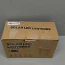 WdtPro Solar Lanterns Outdoor Waterproof, Upgraded Bright Hanging Solar Lights for Outside,Solar Powered Lanterns Lighting LED for Garden Patio Yard Decorative 2 Pack (Warm Light)