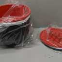 Silicone Liners for KitchenAid 7 Quart Stand Mixer - Bwol Liners for Kitchen Aid Mixer, No More Mixer Bowls Needed - 3 Liners & 3 Lids, Red & White & Black