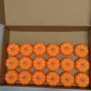 CESOF Pumpkin Tea Lights Decorations Fall Decor, 24 Pack LED Orange Pumpkin Lights Flameless Candles Battery Operated, Halloween Thanksgiving Flickering Tealight Candle for Home Table Indoor Party