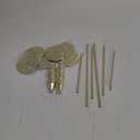 Metal Gold Taper Candle Holder for Wedding, Dinning, Party, Fits 3/4 inch Thick Candle&Led Candles (Set of 6 Pcs)