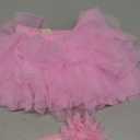HOOLCHEAN Baby Girl Tutu Skirt Soft Fluffy 4-Layer Tulle Skort with Cotton Diaper Cover for Infant Toddler (6-12 Months, Pink)