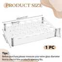 24 Shot 1.5Inch Glass Tray Holder Bar Acrylic Shot Glasses Holders Wine Cup Serving Cups Organizer Shots Glass Display Stand Storage Serving Tray for Bar Drinking Club Restaurant