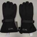 MCTi Waterproof Mens Ski Gloves Winter Warm 3M Thinsulate Snowboard Snowmobile Cold Weather Gloves (Large, Black)