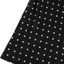 Verdusa Women's Plus Size Polka Dots Dress for Women Holiday Flowy Short Dresses (Black, XL)