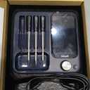 Wireless Meat Thermometer with APP Control4 Probes Meat Thermometer Digital, Unlimited Range WiFi & Bluetooth Meat Thermometerfor for Rotisserie, Grill, Oven, Smoker, BBQ, Air Fryer
