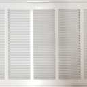 26" X 20" Steel Return Air Filter Grille for 1" Filter - Easy Plastic Tabs for Removable Face/ Door - HVAC Duct Cover - Flat Stamped Face -White [Outer Dimensions: 27.75w X 21.75h]