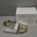 Gold Battery Operated Wall Sconces Set of 2, Rechargeable Wireless Wall Lights with Milky White Frosted Glass Shade, 12 RGB and 3CCT Dimmable, Wall Lamps with Remote for Bedroom Living Room Hallway