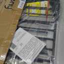 keny 29.7"-46" Baby Gate for Stairs, Auto Close Dog Gates for Doorways, Pressured Mounted No Drilling Pet Gate Extra Wide, One-Hand Opening Dual Lock Stair Gate, Indoor Kids Necessities, Black