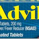 3 x Advil Pain Reliever and Fever Reducer, Pain Relief Medicine with Ibuprofen 200mg for Headache, Backache, Menstrual Pain and Joint Pain Relief - 100 Coated Tablets