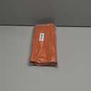 Myir JUN Placemats Set of 8, Vinyl Woven Placemats Place Mats Indoor Set of 8 Washable Table Mats Non-Slip Place mats for Dining Table (Orange, Set of 8)