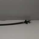 iDesign Curved Metal Shower Curtain Rod, Adjustable Customizable Curtain Rod for Bathtub, Stall, Closet, Doorway, 41-72 Inches, Matte Black,79077