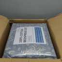 DDUOXIN Lightweight King Bedspread 120"x120" - 100% Cotton Reversible Oversized King Quilt with 2 Pillow Shams, Farmhouse Botanical Bedspreads Coverlet Set, Grayish-Blue/Beige, 3 Piece