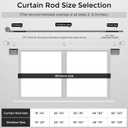 Bronze Curtain Rods 36 to 72 Inches(3-6 Feett),5/8 inch Splicing Drapery Rods,Small Curtain Rods Set,Size: 36''-72'',Bronze