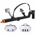 VR Gun Stock for Meta Quest 3 & Quest 3S, Durable Mechanical Design, Precision Angle Adjustment Gunstock for Oculus Quest 3 Enhancing Realistic VR Experience Perfect Gift for FPS Gamers