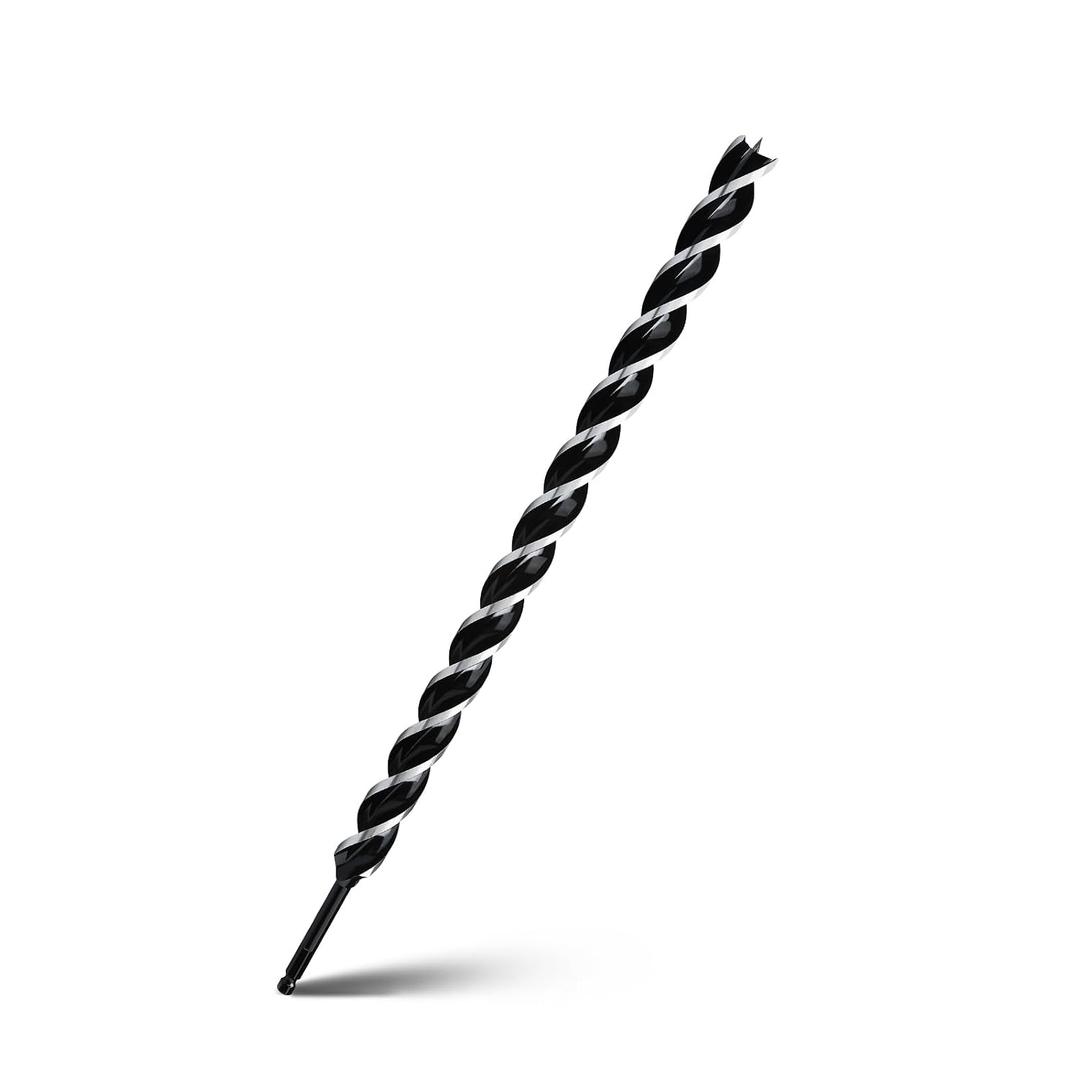 1-1/8" x 24" Auger Drill Bit for Wood,Hex Shank Tri Flute Drill Bit