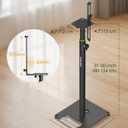 Vondynote Bookshelf Speaker Stands Pair Height Adjustable 31"-50" Floor Speaker Stands for Rear Surround Sound Speakers with Cable Management