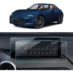 2PCS Car Screen Protector for 2024 2025 Mazda MX-5 Miata (Sport/Club/Grand Touring) Accessories Navigation Nano Touchscreen Protector Film HD Clear Bubble Free 8.8''