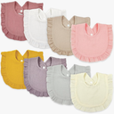 EllieHouse Baby Bibs for Girls Boys 8 Pack Muslin Drooling Teething Drool Teeth Bibs Muslin Cotton