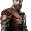 Medieval Renaissance Knight Leather Shoulder Armor Viking Pauldrons for Men Women Cosplay Costume
