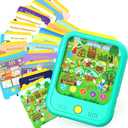 Kids Learning Tablet Educational Learning Pad for Toddlers 2-5 to Learn Alphabets, Numbers, Foods, Time, Music, Talking Cards for ToddlersLearning Educational Toy Kids Gifts