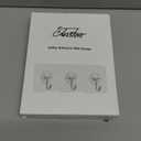 Jwxstore 24 Pack Heavy Duty Self Adhesive Hooks - 33lb Max, Transparent, Waterproof, Sticky Wall Hooks for Keys, Bathroom, Shower, Outdoor, Kitchen, Door, Home Improvement, Utility