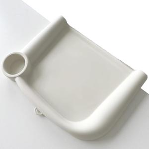 Baby Dining Tray Compatible with Inglesina Fast Table Chair Silicone Baby Feeding Tray for Clip-On Fast Table Chair Dishwasher Safe BPA Free Silicone Removable Dining Tray Accessory -White
