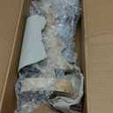 AuldHome Design Wooden Christmas Trees (Set of 2, Natural); Tabletop Handmade Wood Trees w/Rectangular Base for Holiday Home Decor